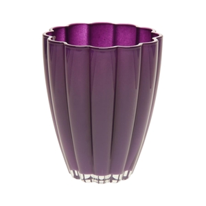 DF02-882002300 - Vase Bloom d14xh17 dark purple