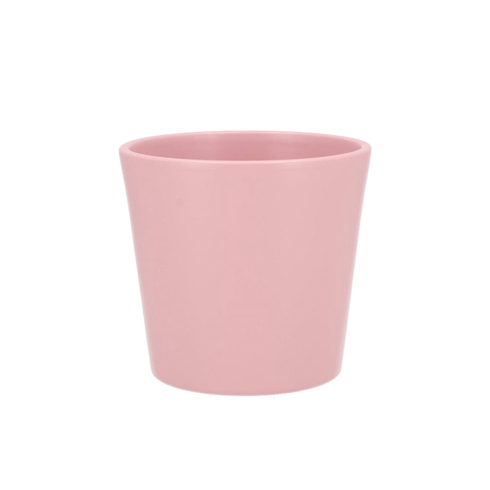 <h4>Ceramic Orchid Pot Pink Silver 13,5cm</h4>