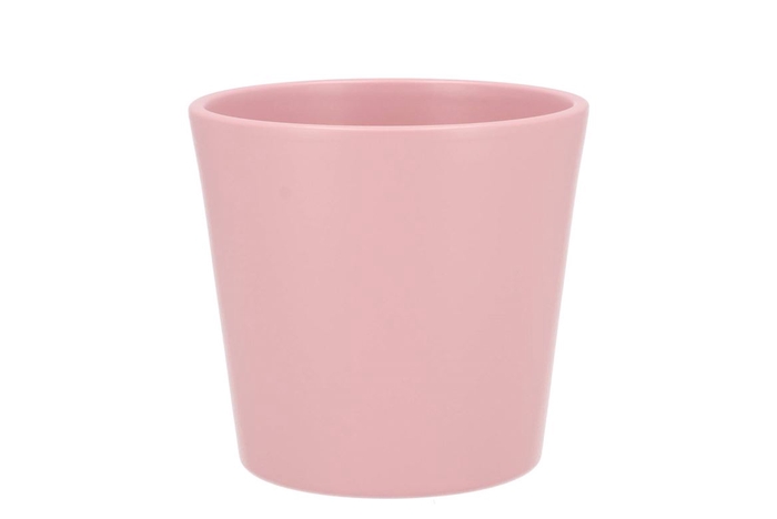 <h4>Ceramic Orchid Pot Pink Silver 13,5cm</h4>