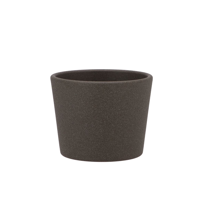 <h4>Ceramic Pot Dark Grey 11cm</h4>