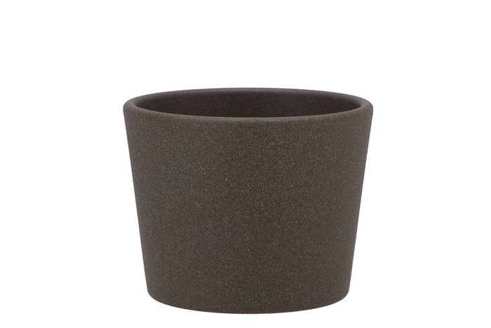 Ceramic Pot Dark Grey 11cm