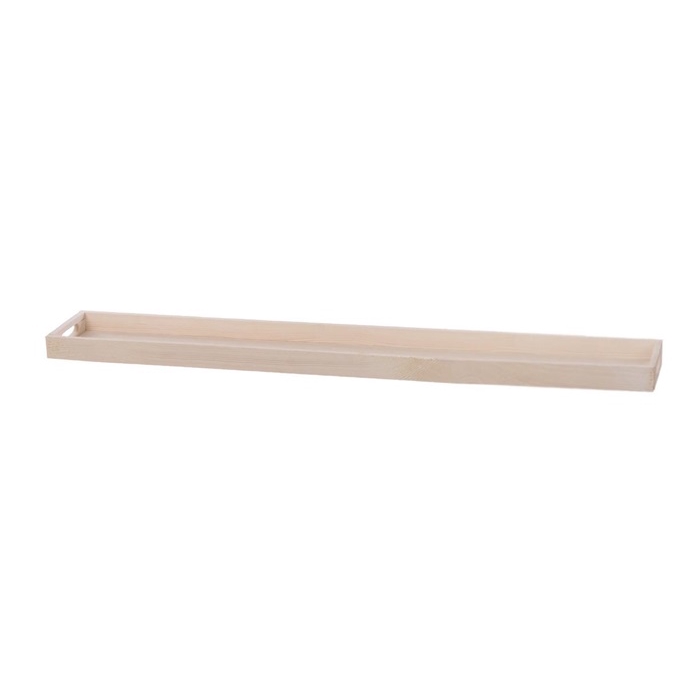 <h4>WOODEN RECTANGLE TRAY 118X18X4,8CM WHITE</h4>