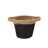 Tripoli Basket Pot Black 15x14cm Nm