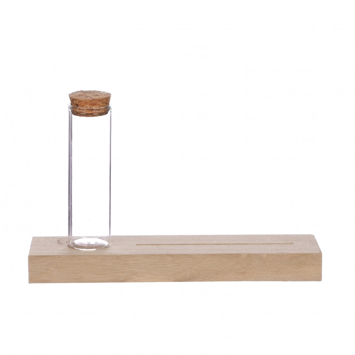 <h4>Glass tube+wood d03 10cm</h4>