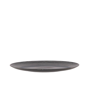 Melamine Grey Plate Round 27x27x2cm Nvb