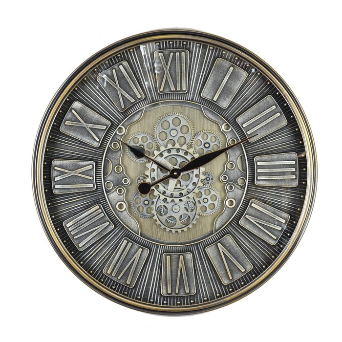 Clock Gear Ø69,5cm Grey 01988