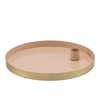 Marrakech Sand Candle Plate Round 22x2,5cm