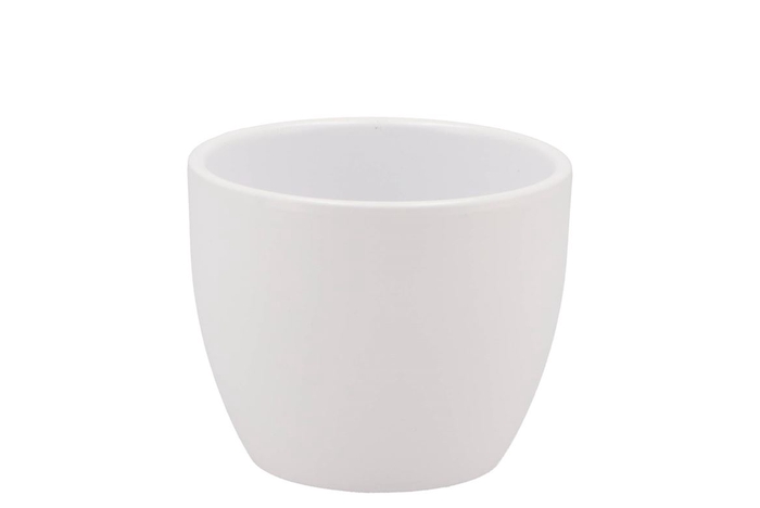 Céramique Pot Blanc Mat 8cm