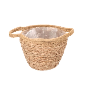 Tripoli Basket Pot Natural 18x16cm Nm