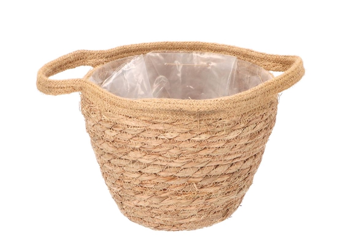 <h4>Tripoli Natural Pot Basket 18x16cm</h4>
