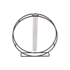 Metal Rack Grey Circle Glass Tube 5x22cm