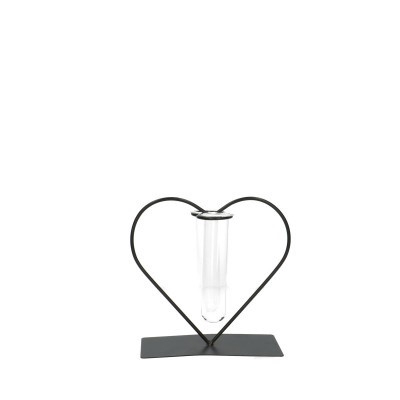 Mothersday glass heart 2tube d3 5 15cm