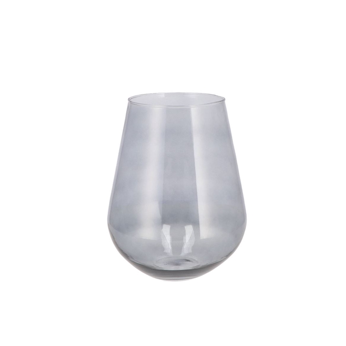 <h4>Mira Smoke Glass Wide Vase 20x20x22cm</h4>