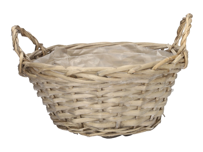 <h4>DF07-665740900 - Basket Whimsy d32xh12.5/18.5 natural</h4>