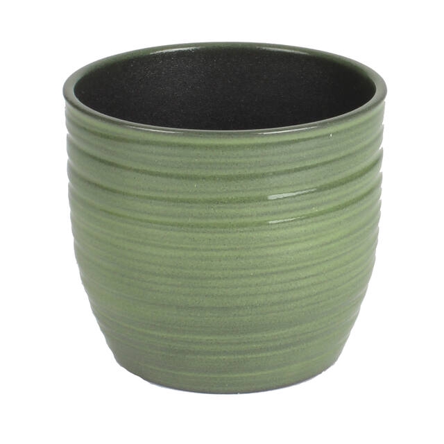 <h4>Pot Bergamo Ceramics Ø13xH12cm green</h4>