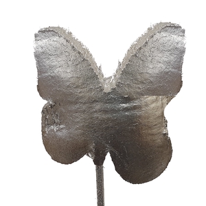 Coco butterfly on stem Silver