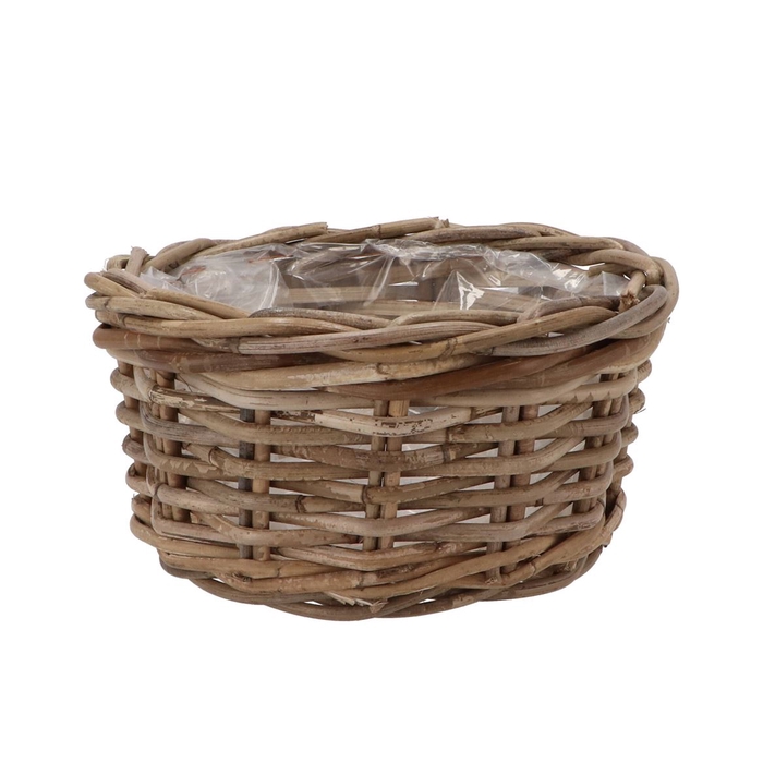 <h4>Rattan Ivy Basket Low 25x13cm</h4>