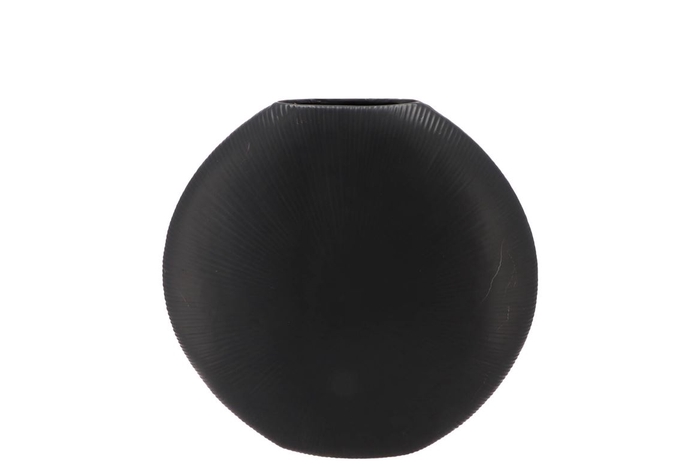 <h4>Jada Black Oval Vase 23x7cm</h4>