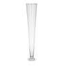Glass Lilyvase conical d11*60cm