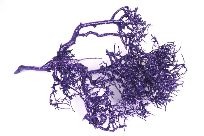 <h4>Bonsai twig 30-50cm p pc purple + glitter</h4>