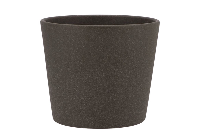 <h4>Ceramic Pot Dark Grey 15cm</h4>