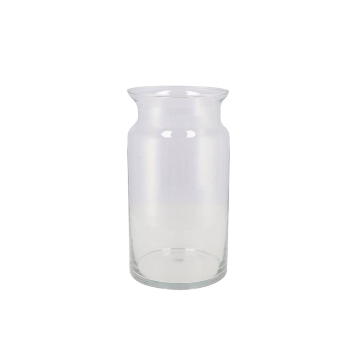 <h4>Glass Milk Bottle Vase Heavy 15x30cm</h4>