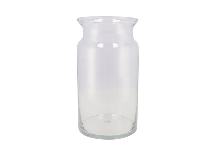 Glass Milk Bottle Vase Heavy 15x30cm