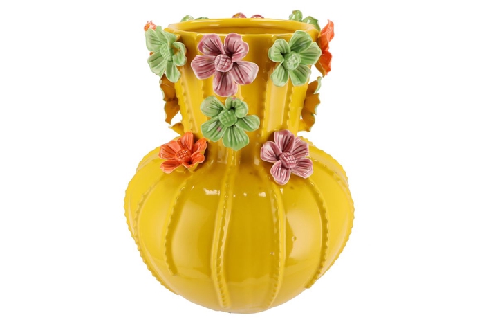 <h4>Flower Yellow Vase 26x33cm</h4>