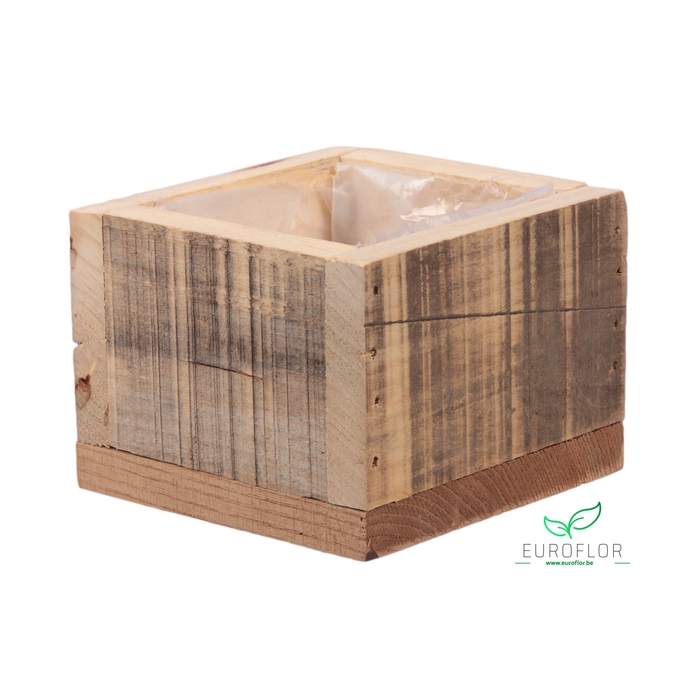 <h4>WOODEN CRATE NATURAL 11X11X8CM</h4>