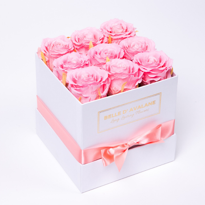Box vk 15cm wit-roze