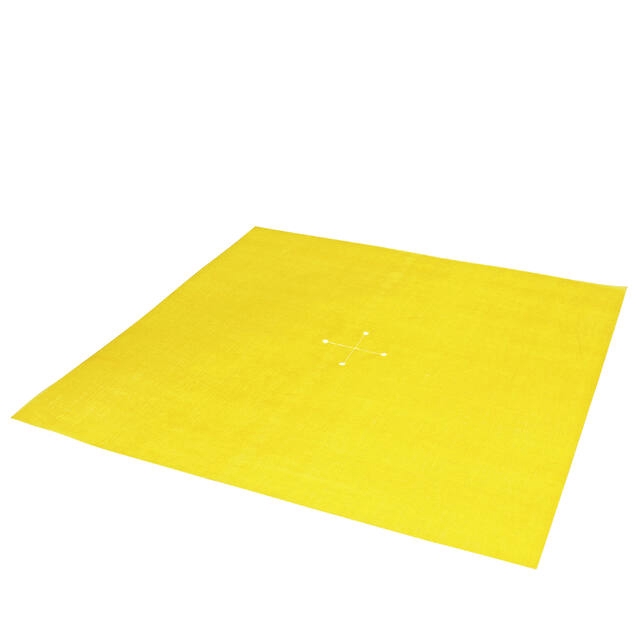 Decolux Silk 60x60cm + cross ø 8cm yellow
