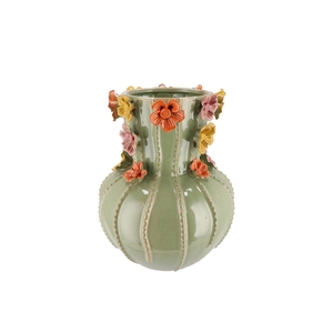 Flower Pistache Vase 22x27cm
