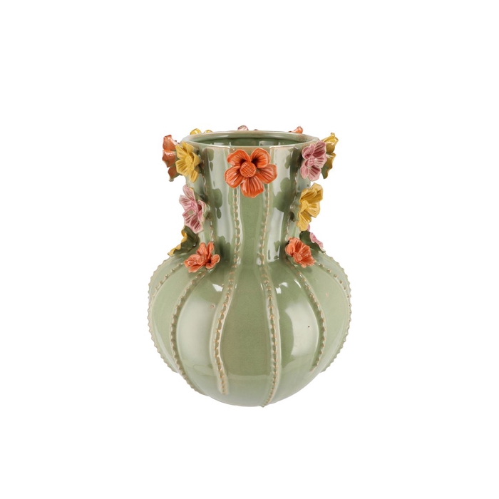 <h4>Flower Pistache Vase 22x27cm</h4>