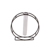 Metal Rack Grey Circle Glass Tube 5x17cm