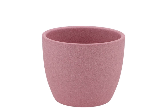 Ceramic Pot Pink Rose 8cm