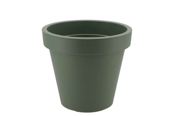 <h4>Plastic Green Pot Synthetic Wide Edge 30cm</h4>