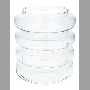 DF01-883914000 - Vase 4 Layers low d14/19xh21.3 clear Eco