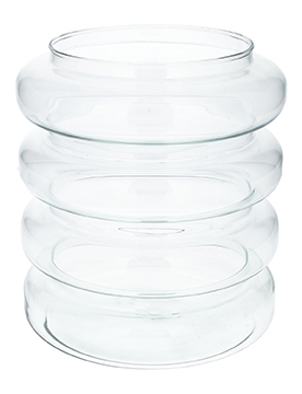 <h4>DF01-883914000 - Vase 4 Layers low d14/19xh21.3 clear Eco</h4>