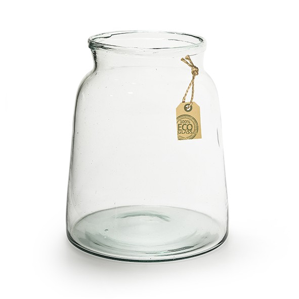 <h4>Glass Eco vase Eddy d17/21*22cm</h4>