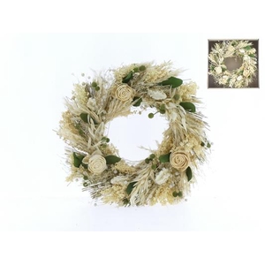 Df Wreath Ø30cm White 95737
