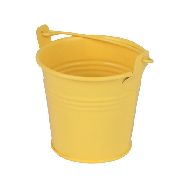 <h4>Bucket Sevilla zinc Ø8,2xH7,2cm - ES7 yellow matt</h4>