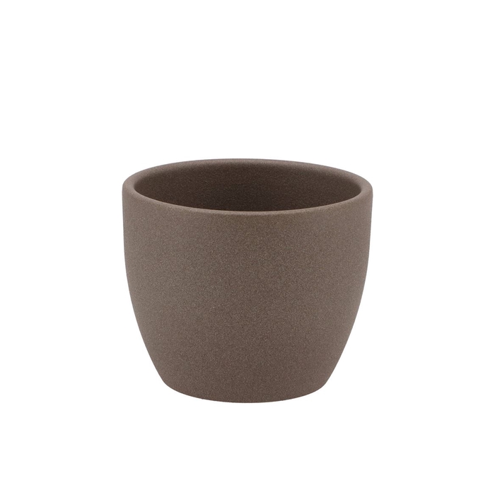 <h4>Ceramic Pot Brown 8cm</h4>