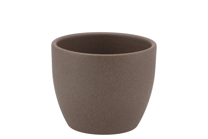 Ceramic Pot Brown 8cm