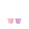 Zinc Basic Lila/pink Ears Bucket 10x9cm