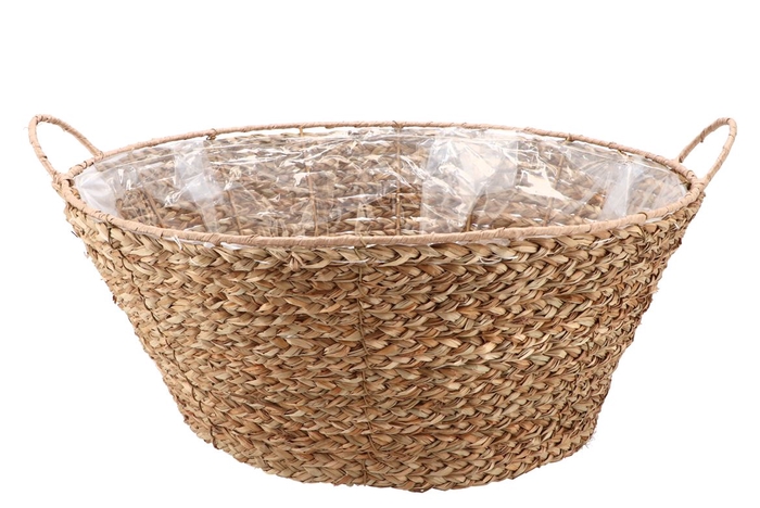 Seagrass Levi Bowl Basket Natural 45x20cm