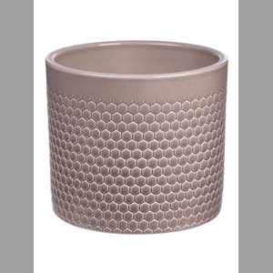 DF03-883808447 - Pot Capri d13.5xh12.3 grey glazed