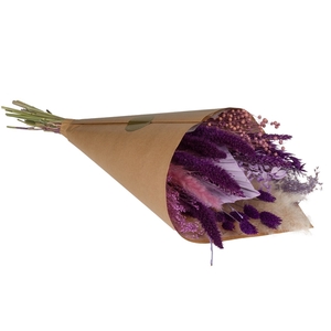 Droogbloemen-Field Bouquet Exclusive Large 60cm-Purple