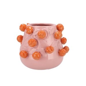 Fruit Mandarin Light Pink Pot 24x19cm