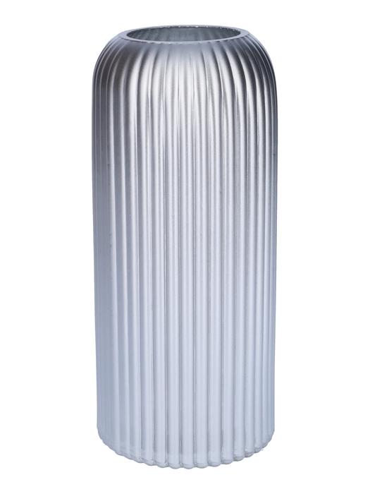 <h4>DF02-664552300 - Vase Nora d6/8.7xh20 silver metallic</h4>