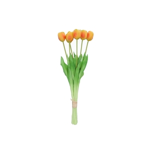 Silk Tulip 7x Orange 43cm